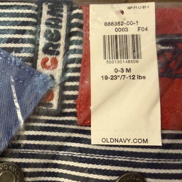 Railroad Stripe Twill Snap Jacket Baby Loose Collared Ice Cream Pocket NWT - Picture 14 of 14